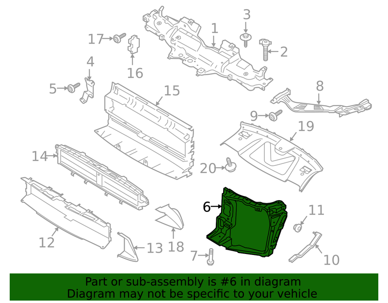 Genuine Porsche parts diagram