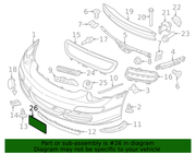 Genuine Porsche parts diagram