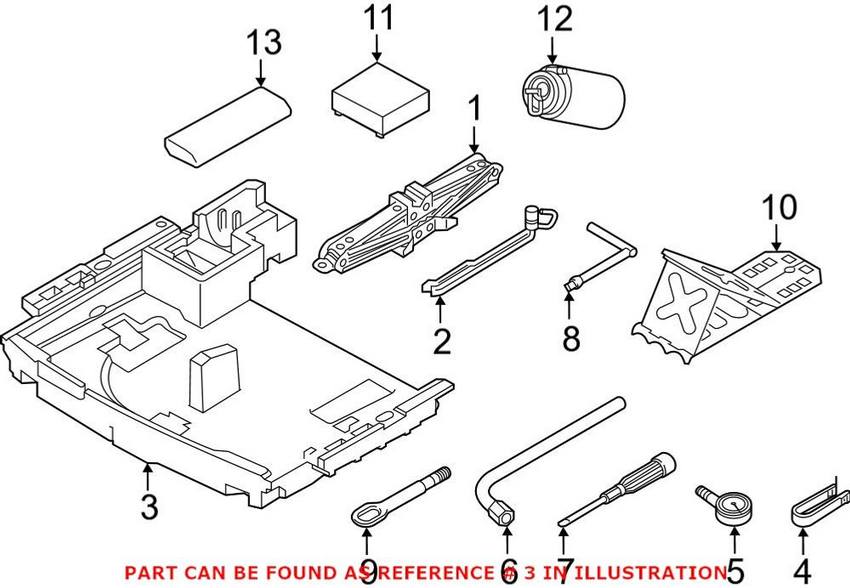 Genuine VW/Audi Vehicle Lifting Jack Bracket