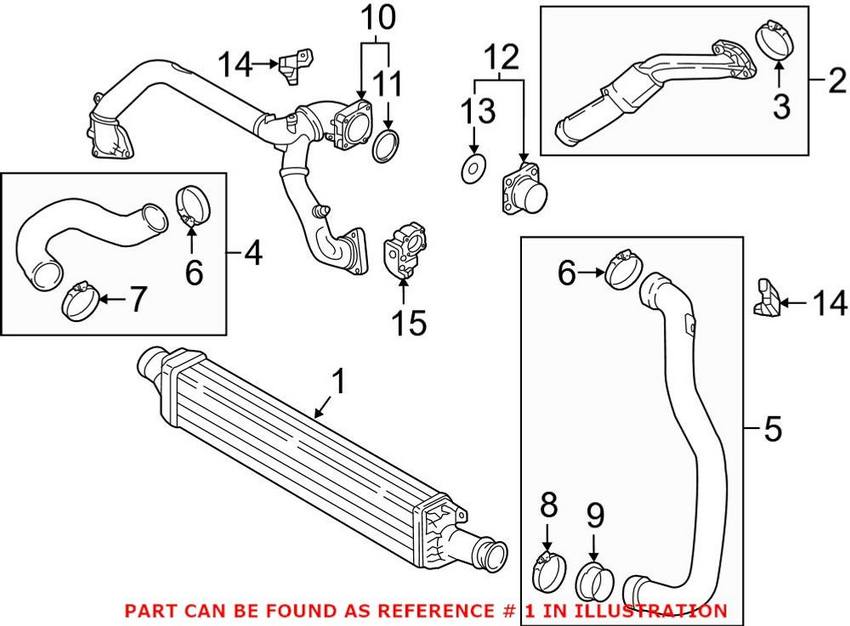 Genuine VW/Audi Intercooler