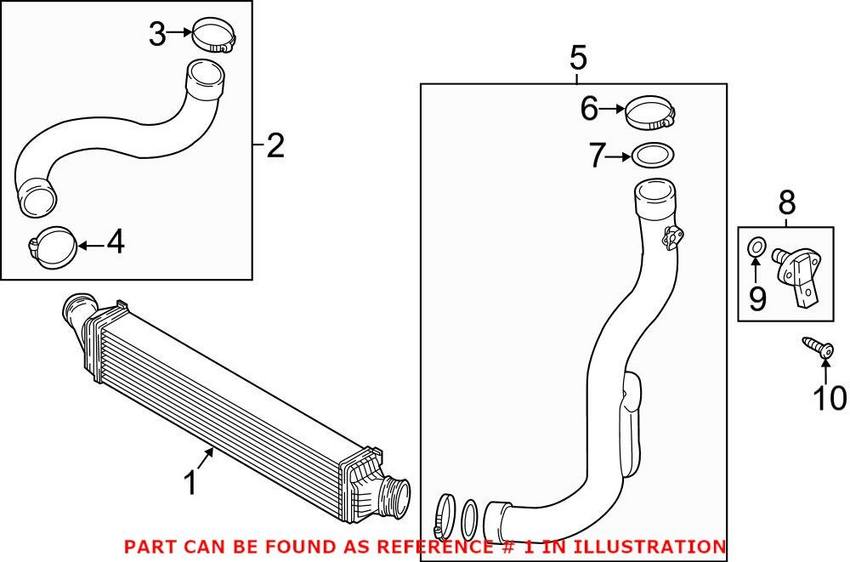 Genuine VW/Audi Intercooler