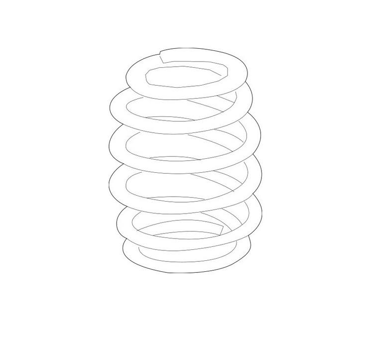 Genuine VW/Audi Coil Spring – Rear 80A511115AK