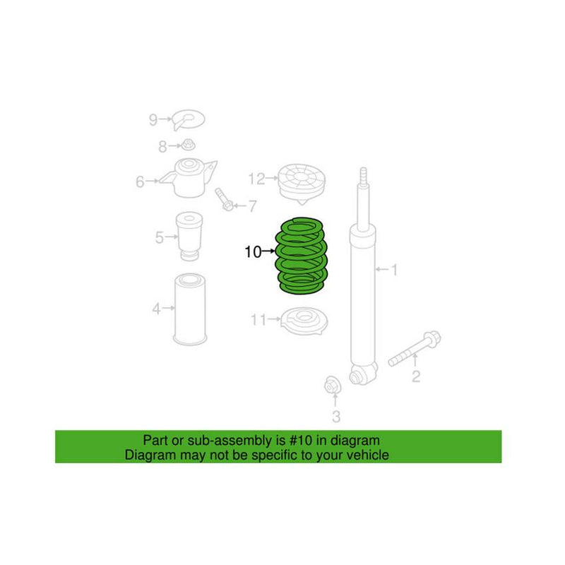 Genuine VW/Audi Coil Spring – Rear 80A511115AL