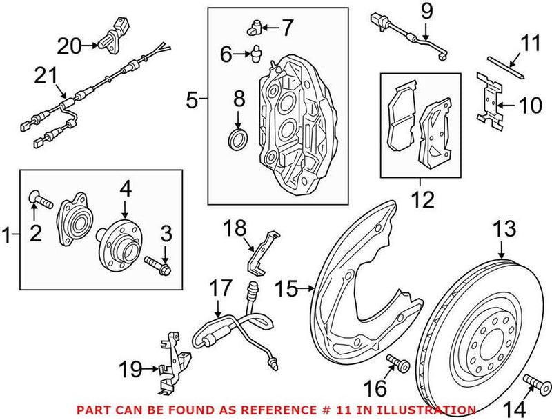 Disc Brake Pad Pin – Front