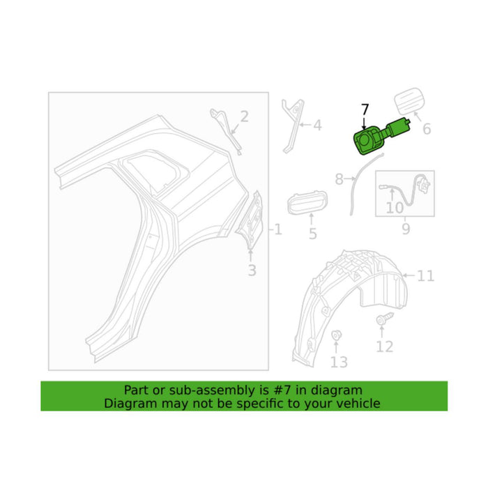 Genuine VW/Audi Fuel Filler Housing 80A809906 – Genuine VW/Genuine VW/Audi