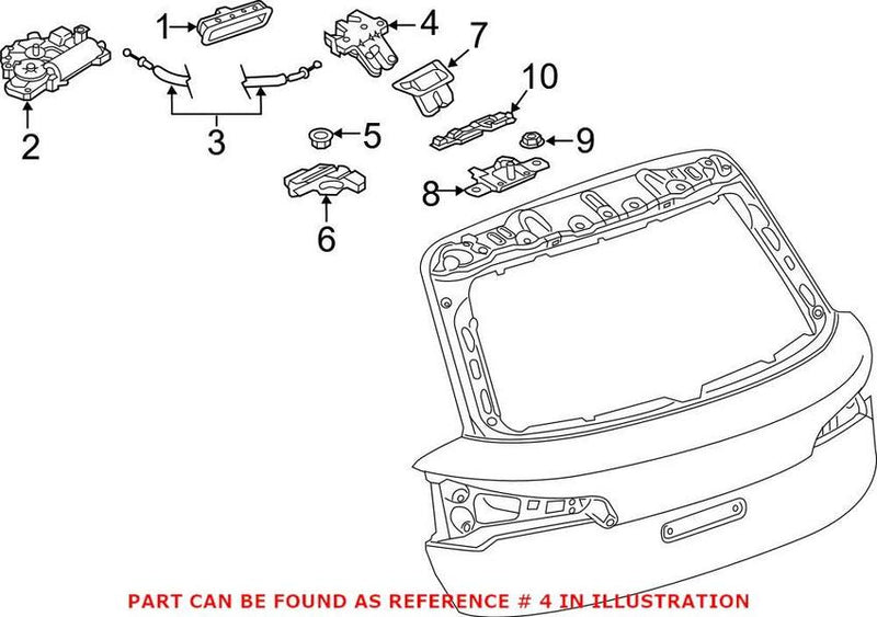 Genuine VW/Audi Trunk Lock Actuator Motor 80A827506A