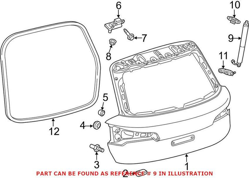 Genuine VW/Audi Tailgate Pull Down Motor 80A827851A
