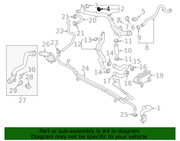 Genuine Porsche parts diagram