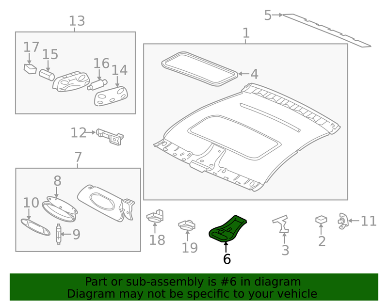 Genuine Porsche parts diagram