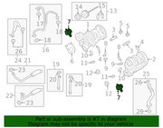 Genuine Porsche parts diagram