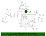 Genuine Porsche parts diagram