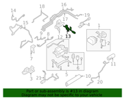 Genuine Porsche parts diagram