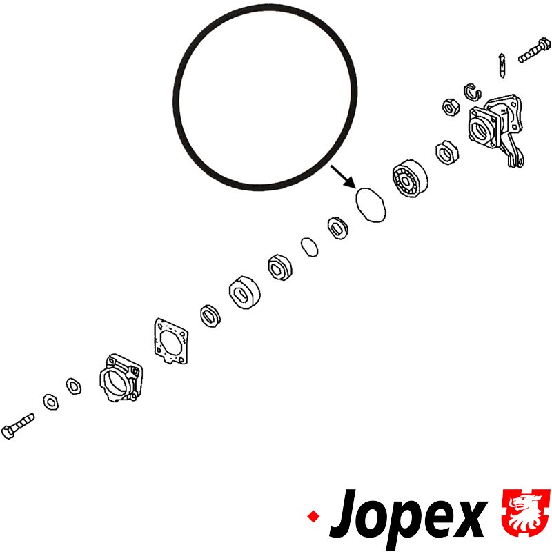 JOPEX Wheel Bearing O-Ring 8151250506