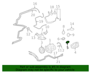 Genuine Porsche parts diagram