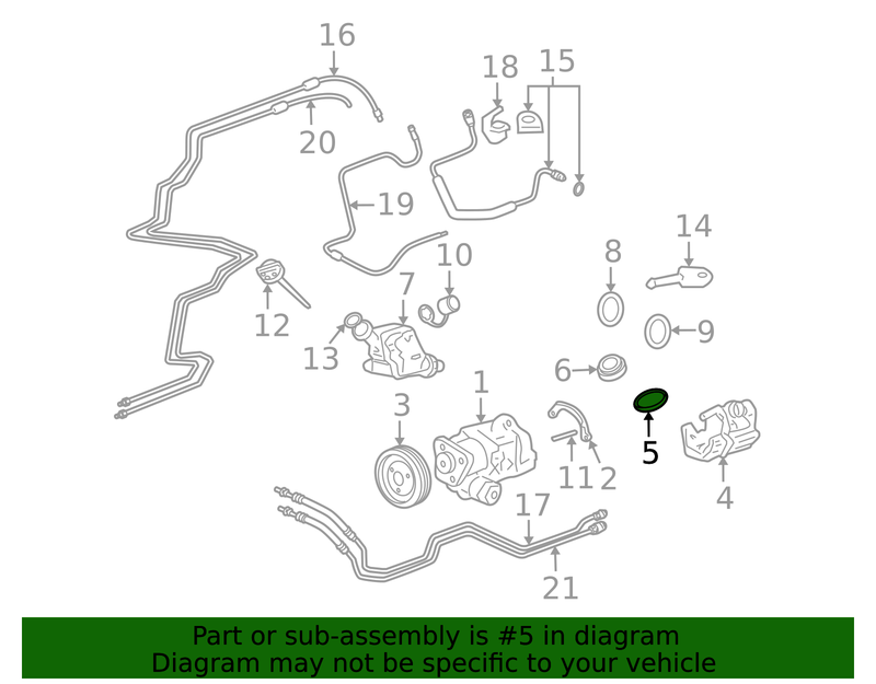 Genuine Porsche parts diagram