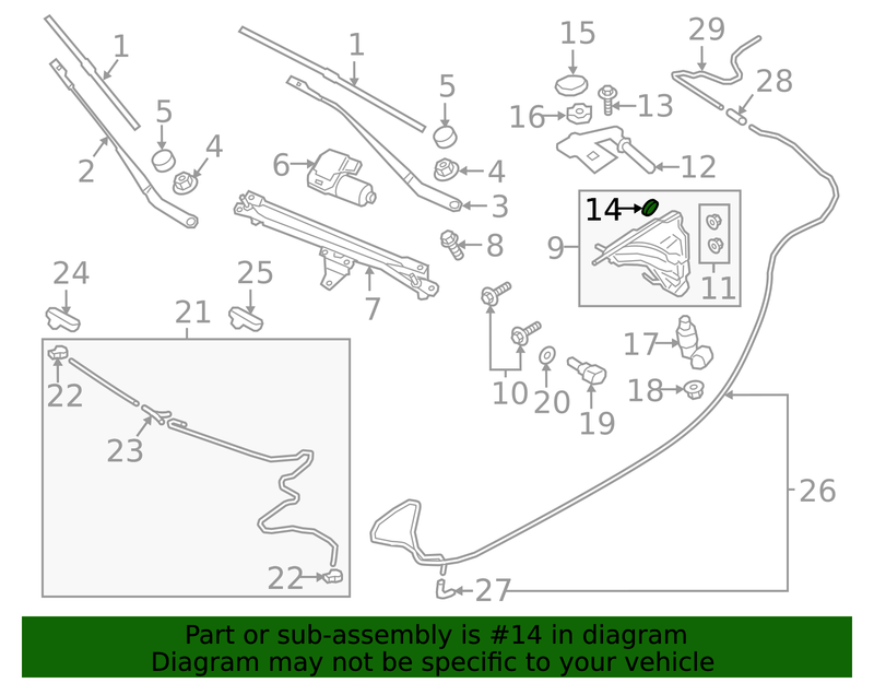 Part can be found as reference #14 in illustration
