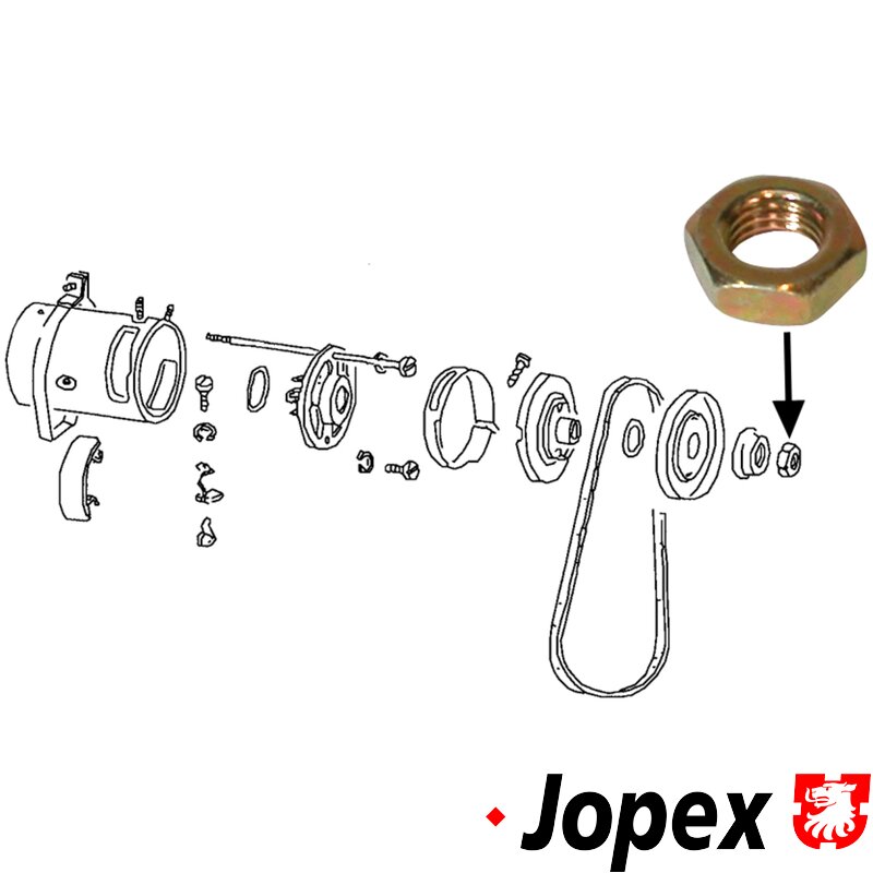 JOPEX Pulley Nut 8190500106