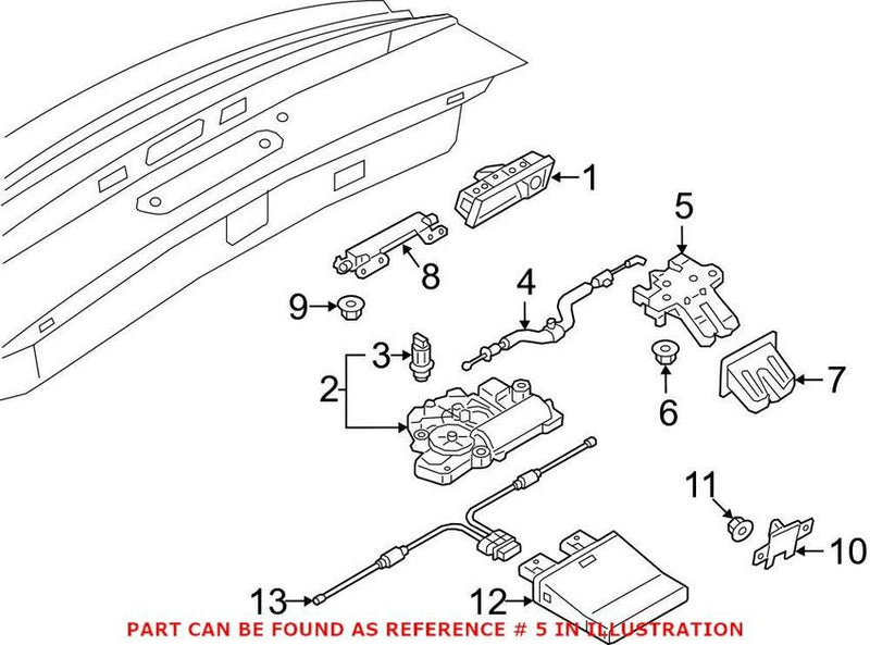 Genuine VW/Audi Trunk Lock Actuator Motor 81A827506