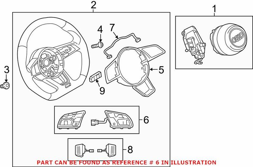 Genuine VW/Audi Combination Switch 81A951523XHA