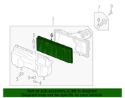 Genuine Porsche parts diagram