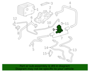 Genuine Porsche parts diagram