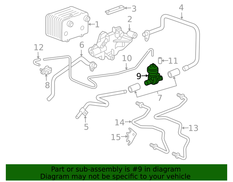 Genuine Porsche parts diagram