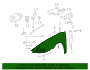 Genuine Porsche parts diagram
