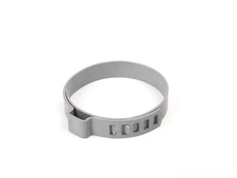 Steering rack boot clamp