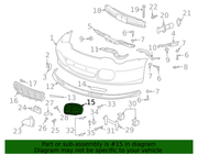 Genuine Porsche parts diagram