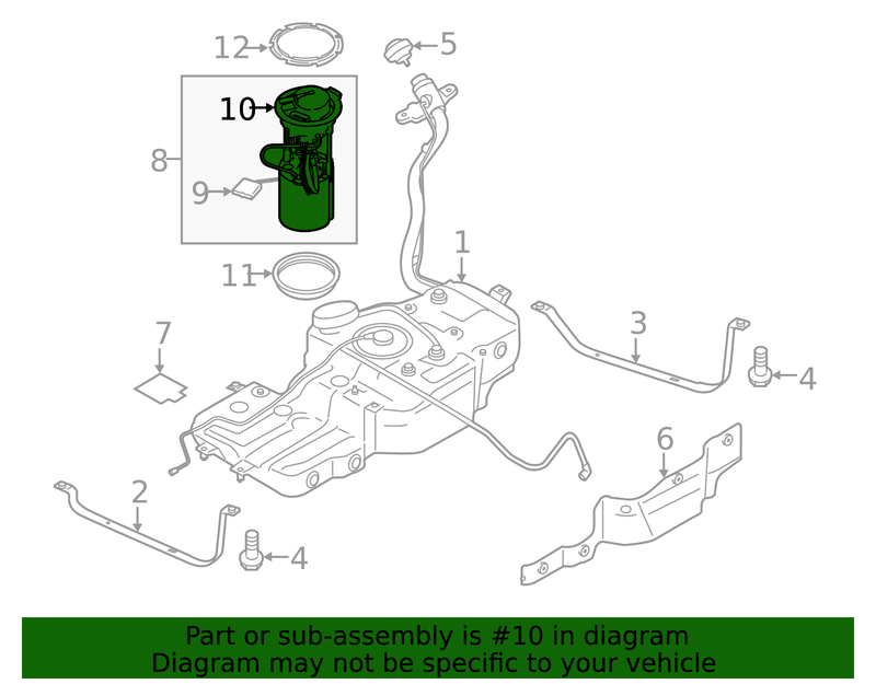 Genuine Porsche parts diagram