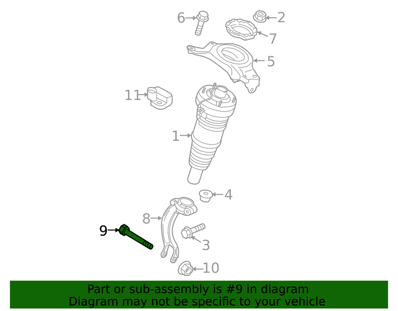 Genuine Porsche parts diagram