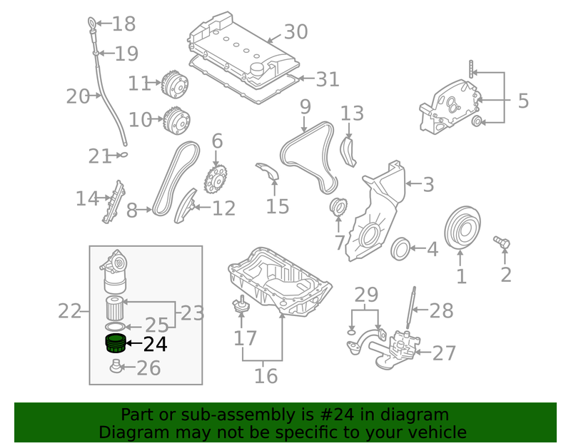 Genuine Porsche parts diagram