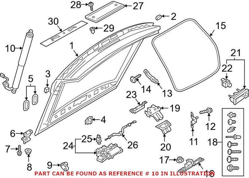 Genuine VW/Audi Hatch Lift Support