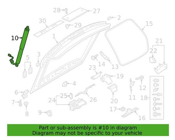Genuine VW/Audi Liftgate Lock Cylinder 83A827851D – Genuine VW/Genuine VW/Audi