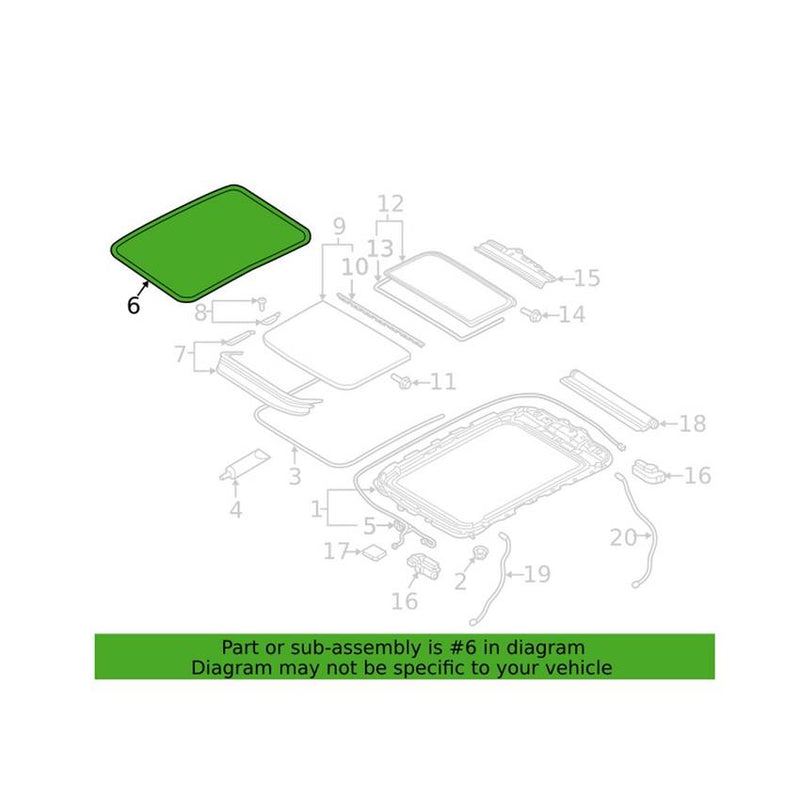 Genuine VW/Audi Sunroof Seal 83A877459A – Genuine VW/Genuine VW/Audi