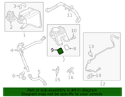 Genuine Porsche parts diagram
