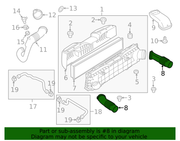 Genuine Porsche parts diagram