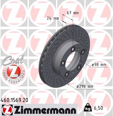 Zimmermann Coat Z Brake Disc 98735140201