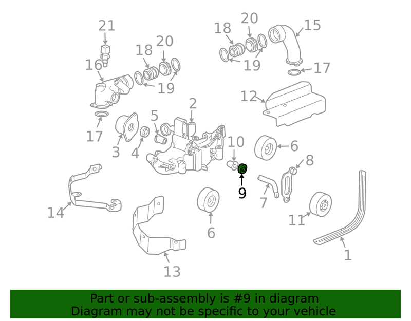 Genuine Porsche parts diagram