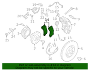 Genuine Porsche parts diagram