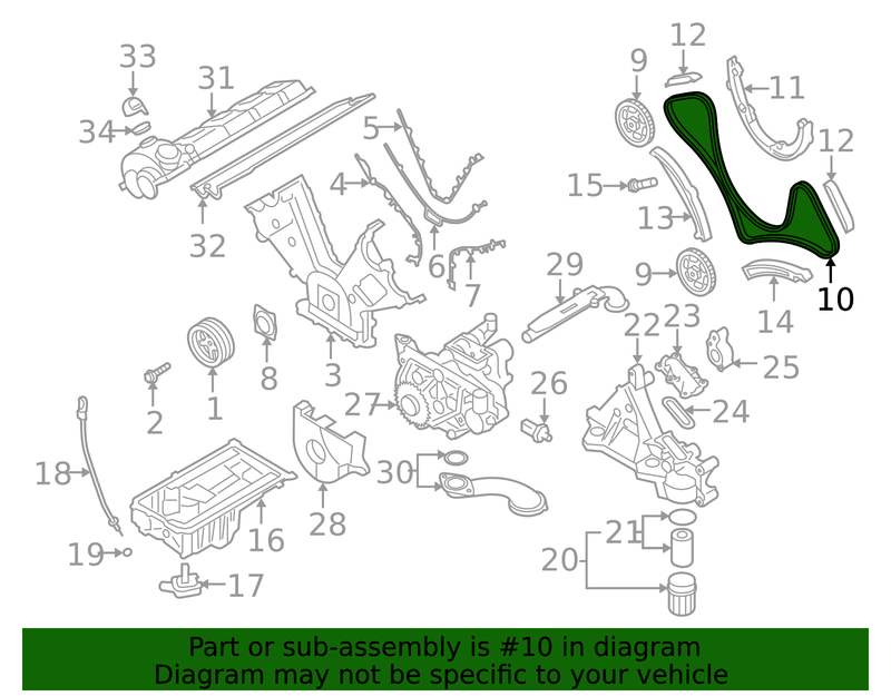 Genuine Porsche parts diagram