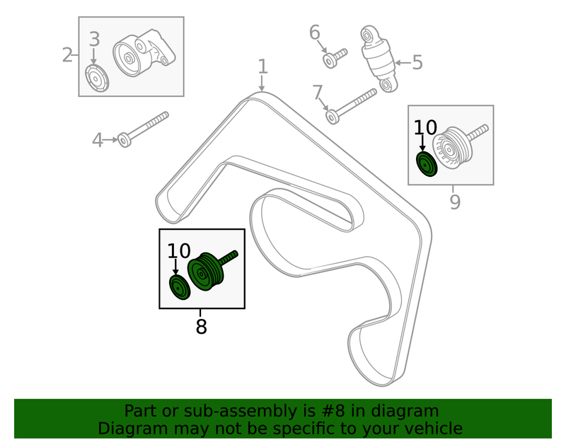 Genuine Porsche parts diagram