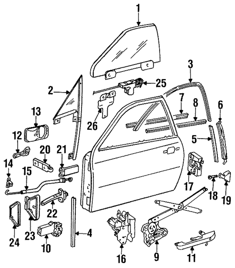 Genuine Porsche parts diagram