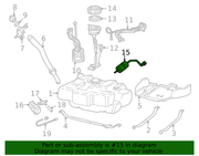 Genuine Porsche parts diagram