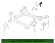 Genuine Porsche parts diagram