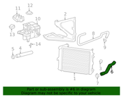 Genuine Porsche parts diagram