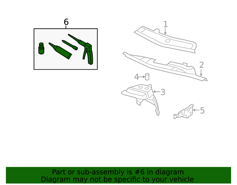 Part can be found as reference #6 in illustration