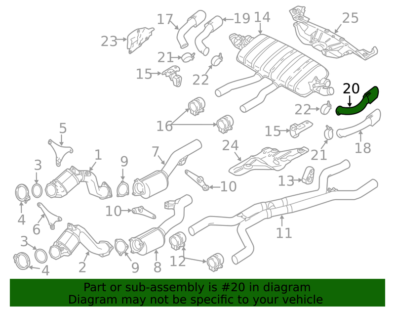 Genuine Porsche parts diagram