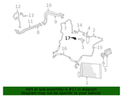 Genuine Porsche parts diagram