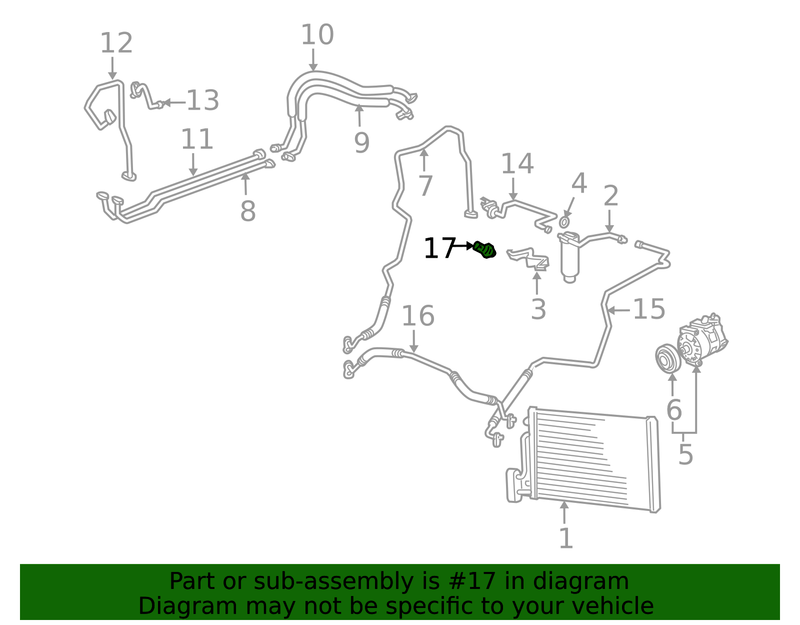 Genuine Porsche parts diagram